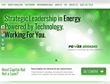 Tablet Screenshot of powerbrokersusa.com